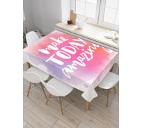 Прямоугольная скатерть JoyArty Сделай сегодня удивительным из сатена tc_16000_120x145