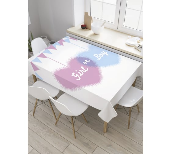 Прямоугольная скатерть JoyArty Сердечки на гирлянде из сатена tc_35110_120x145 1