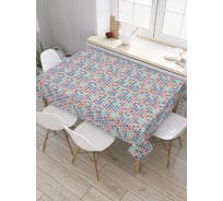 Прямоугольная скатерть JoyArty Сотовый комплект из сатена tc_30651_120x145