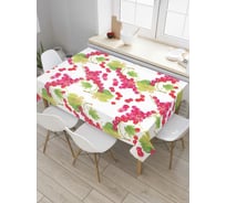 Прямоугольная скатерть JoyArty Гроздья калины из сатена tc_38389_120x145