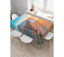Прямоугольная скатерть JoyArty Скелет корабля из сатена tc_20549_120x145