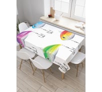 Прямоугольная скатерть JoyArty Радужная блесна из сатена tc_21305_120x145