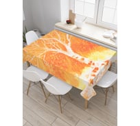 Прямоугольная скатерть JoyArty Вулканическое дерево из сатена tc_19686_120x145