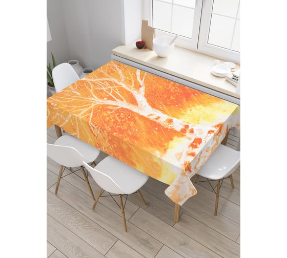 Прямоугольная скатерть JoyArty Вулканическое дерево из сатена tc_19686_120x145 1