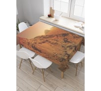 Прямоугольная скатерть JoyArty Жаркие земли из сатена tc_23708_120x145