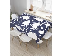 Прямоугольная скатерть JoyArty Морские глубины из сатена tc_6469_120x145