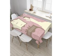 Прямоугольная скатерть JoyArty Последний осмотр из сатена tc_34503_120x145