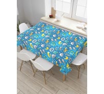 Прямоугольная скатерть JoyArty Потерянный космос из сатена tc_9869_120x145