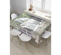 Прямоугольная скатерть JoyArty Водопадное окно из сатена tc_8676_120x145