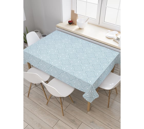 Прямоугольная скатерть JoyArty Геометрическое море из сатена tc_16882_120x145 1
