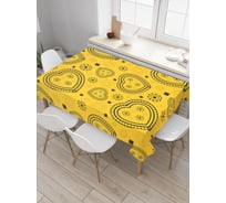 Прямоугольная скатерть JoyArty Сердца фантазий из сатена tc_21890_120x145