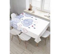 Прямоугольная скатерть JoyArty Сердечки на шариках из сатена tc_27935_120x145