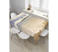 Прямоугольная скатерть JoyArty Дымный остров из сатена tc_8002_120x145