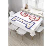 Прямоугольная скатерть JoyArty Свечи на тринадцать лет из сатена tc_35036_120x145