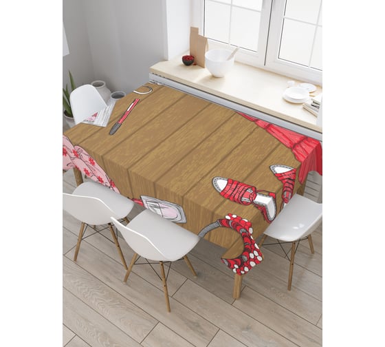 Прямоугольная скатерть JoyArty Женские принадлежности из сатена tc_21064_120x145 1