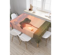 Прямоугольная скатерть JoyArty Древное семейство из сатена tc_21001_120x145