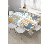 Прямоугольная скатерть JoyArty Дикие зигзаги из сатена tc_8879_120x145