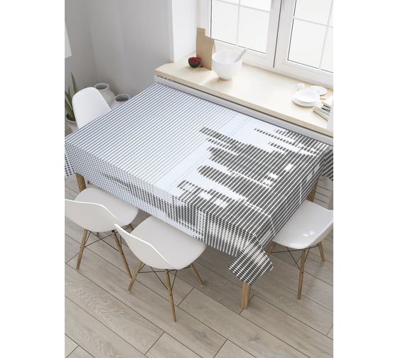 Прямоугольная скатерть JoyArty Мозаичный город из сатена tc_27871_120x145 1