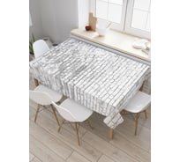 Прямоугольная скатерть JoyArty Старые кирпичи из сатена tc_19764_120x145