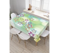 Прямоугольная скатерть JoyArty Звезды на бликах из сатена tc_31448_120x145