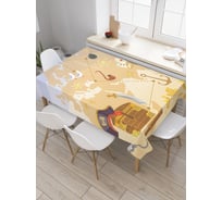 Прямоугольная скатерть JoyArty В поисках сокровищ из сатена tc_18568_120x145