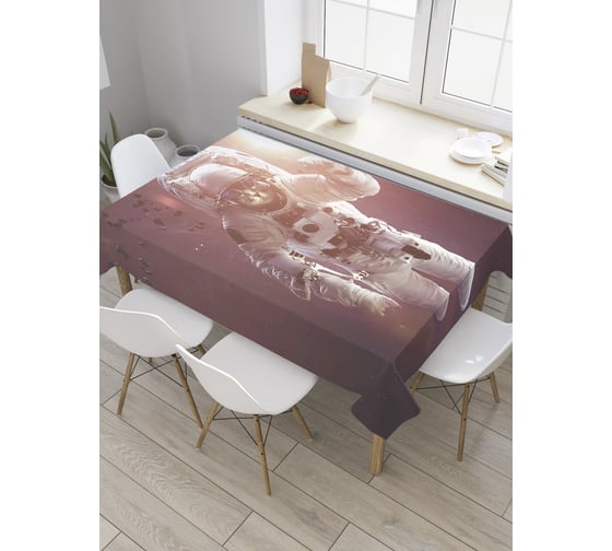 Прямоугольная скатерть JoyArty Полет в космос из сатена tc_33496_120x145 1