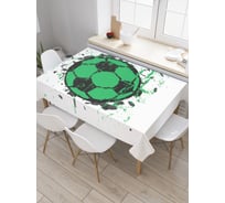 Прямоугольная скатерть JoyArty Мяч в полете из сатена tc_5053_120x145