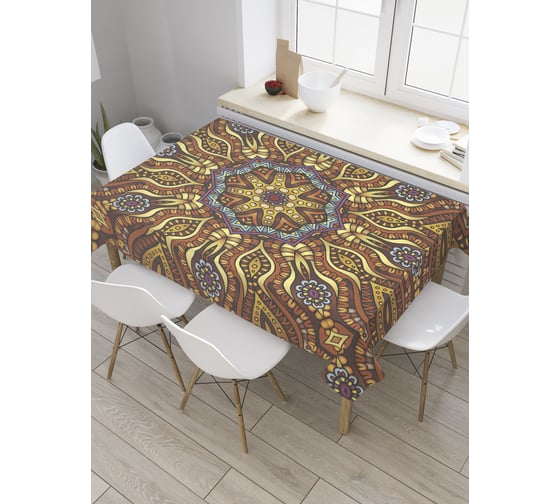 Прямоугольная скатерть JoyArty Глаза востока из сатена tc_33881_120x145 1