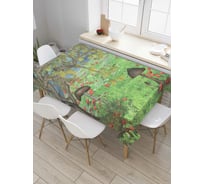 Прямоугольная скатерть JoyArty Сказочная опушка из сатена tc_6970_120x145