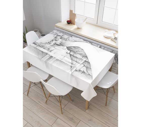 Прямоугольная скатерть JoyArty Дорога смерти из сатена tc_22163_120x145 1