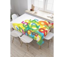 Прямоугольная скатерть JoyArty Набор чисел из сатена tc_21767_120x145