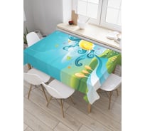 Прямоугольная скатерть JoyArty Дорога к солнцу из сатена tc_32303_120x145