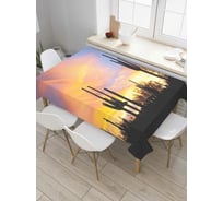 Прямоугольная скатерть JoyArty В ожидании ночи из сатена tc_8211_120x145