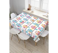 Прямоугольная скатерть JoyArty Сомнительные совы из сатена tc_6908_120x145