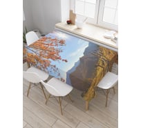 Прямоугольная скатерть JoyArty Изгородь на склоне из сатена tc_37668_120x145