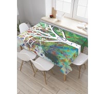 Прямоугольная скатерть JoyArty Дерево с узорами из сатена tc_4902_120x145