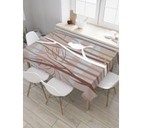 Прямоугольная скатерть JoyArty Извивающиеся деревья из сатена tc_31367_120x145