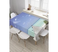 Прямоугольная скатерть JoyArty Длинный пирс из сатена tc_9147_120x145