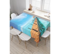 Прямоугольная скатерть JoyArty Морская свежесть из сатена tc_2386_120x145