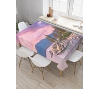 Прямоугольная скатерть JoyArty Скальные пляжи из сатена tc_18441_120x145