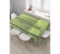 Прямоугольная скатерть JoyArty Скромный лес из сатена tc_9350_120x145
