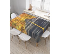 Прямоугольная скатерть JoyArty Дорога в даль из сатена tc_37687_120x145