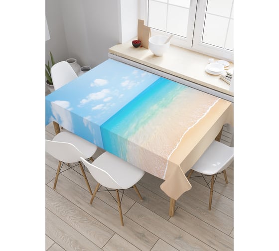 Прямоугольная скатерть JoyArty Зов моря из сатена tc_13965_120x145 1