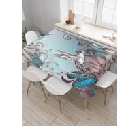 Прямоугольная скатерть JoyArty Знание колибри из сатена tc_20201_120x145