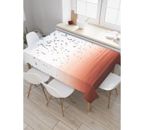 Прямоугольная скатерть JoyArty Птичий перелет из сатена tc_2776_120x145