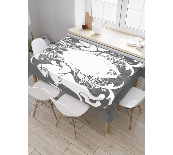 Прямоугольная скатерть JoyArty Семейный герб из сатена tc_27731_120x145