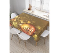 Прямоугольная скатерть JoyArty Елка на шарике из сатена tc_20284_120x145