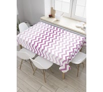 Прямоугольная скатерть JoyArty Градиентный зигзаг из сатена tc_35538_120x145