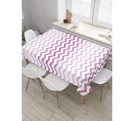 Прямоугольная скатерть JoyArty Градиентный зигзаг из сатена tc_35538_120x145 1