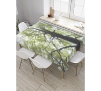 Прямоугольная скатерть JoyArty Старое дерево в лесу из сатена tc_32314_120x145